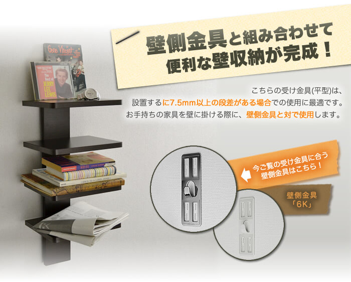 使用する道具は家庭用のホッチキス。これで金具を壁掛けします。