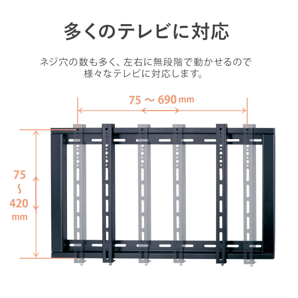 多くのテレビに対応