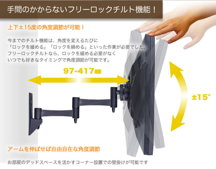 壁掛けテレビ風を実現する取り付けイメージ