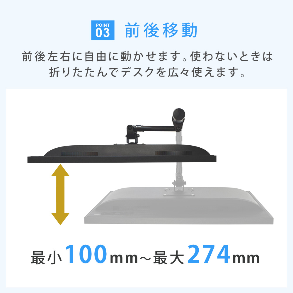 前後移動が可能