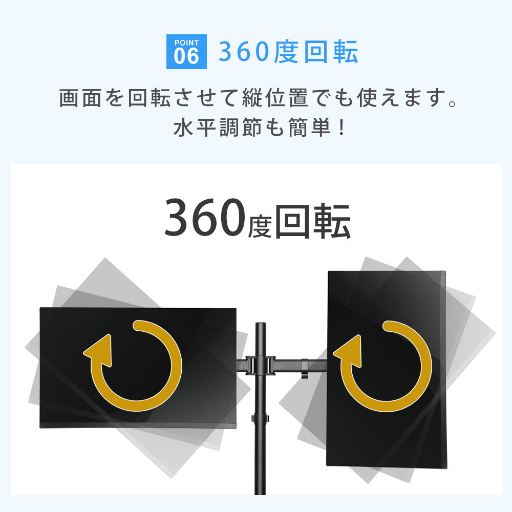 360度回転が可能